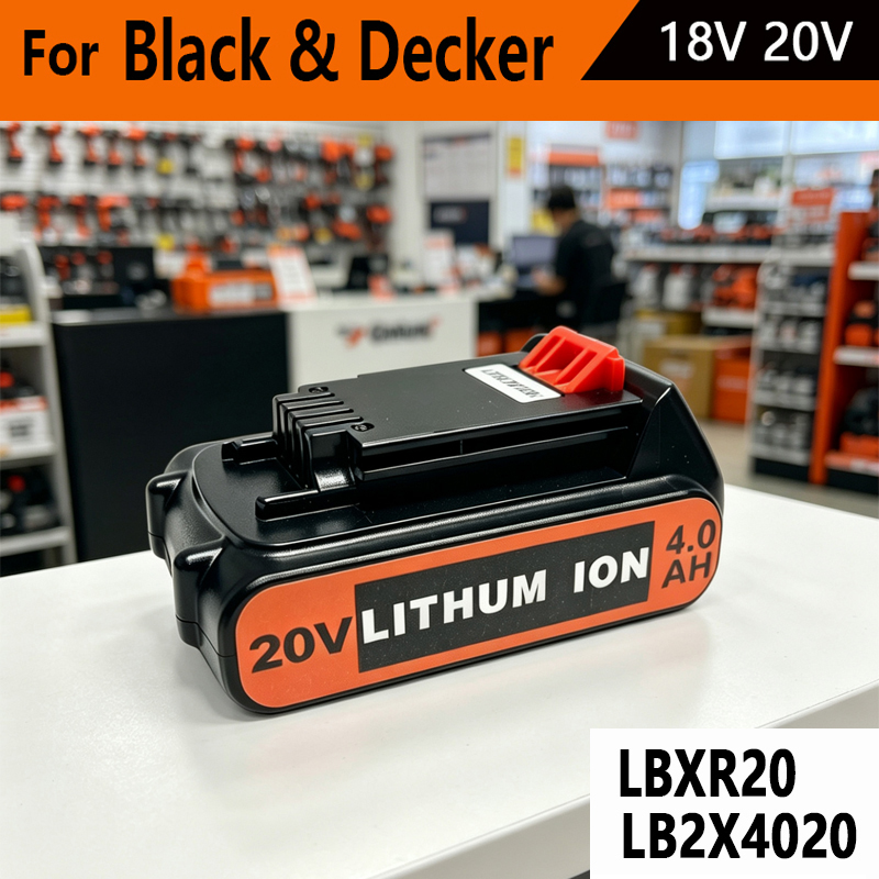 Black+Decker Tool 20V Max - Высокоемкостный аккумулятор 8Ач LBX20, замена для