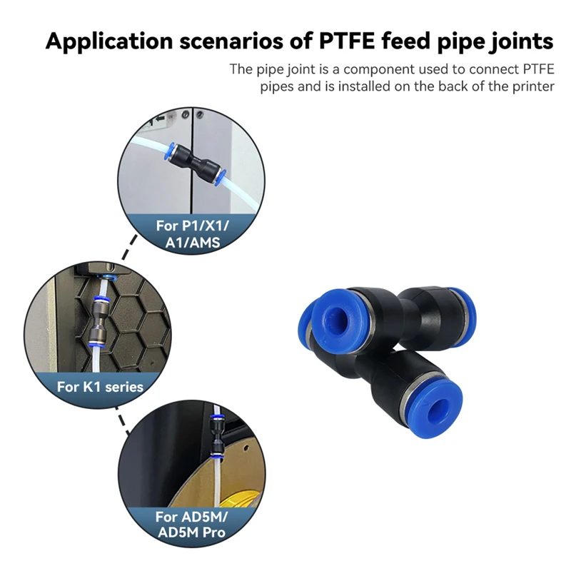 1/2/3 шт. 3D-принтер ПТФЭ Пнев – обзор и цена Ptfe Tape Thread