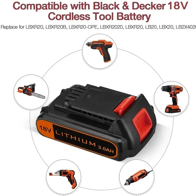 18 В 3,0 Ач BL2018 Замена для  – обзор и цена Black+Decker Tool 20V Max