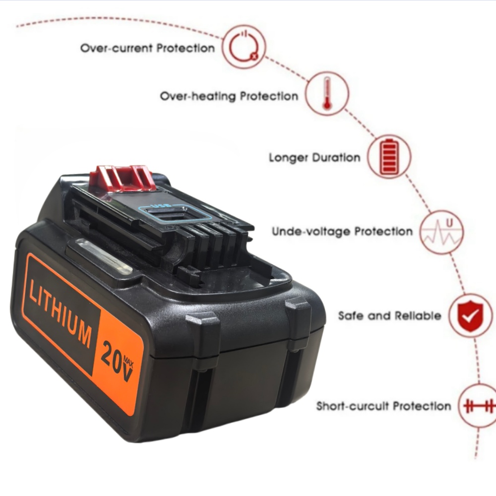 Аккумулятор 8 Ач повышенной ем – обзор и цена Black+Decker Tool 20V Max