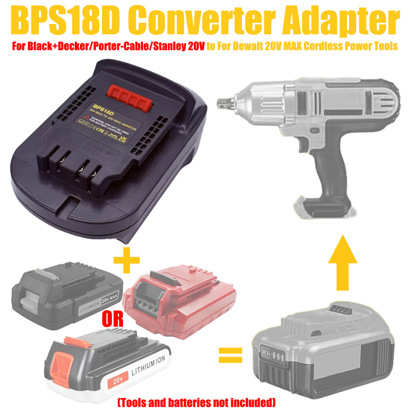 Адаптер HAKSINKY BPS18D для ак – обзор и цена Black+Decker Tool 20V Max